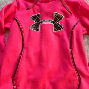 Under Armour pink hoodie.